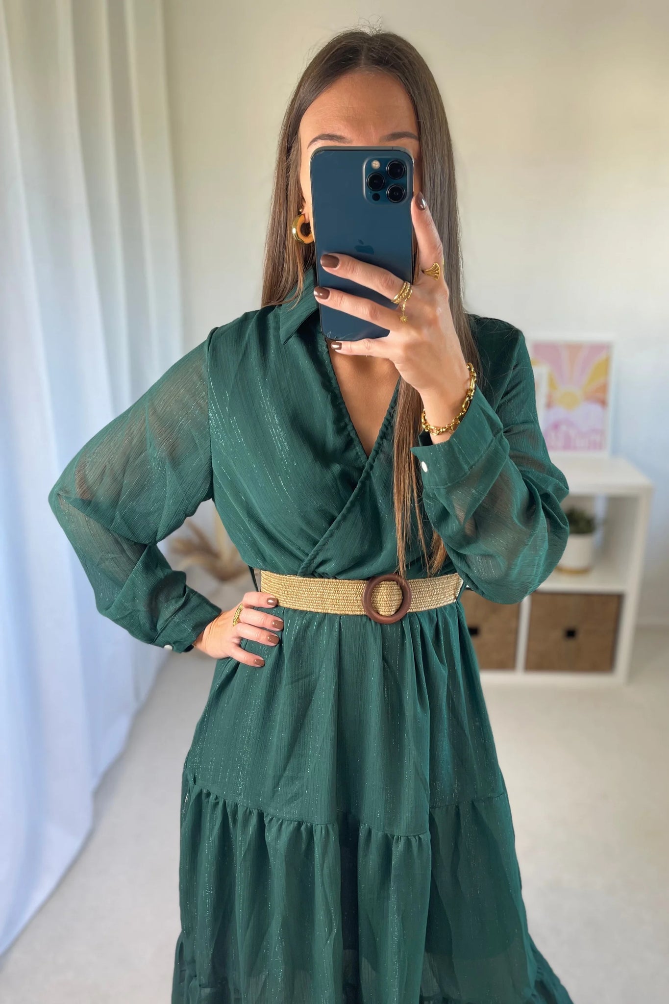 ROBE BOHÈME LONGUE VERTE