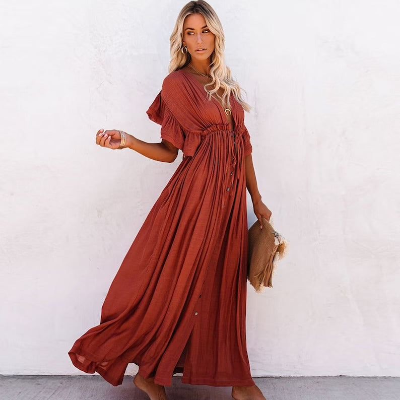 MAXI ROBE BOHÈME CHIC - SAVANA