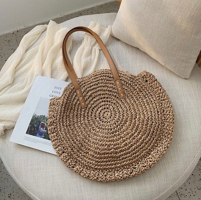 SAC EN PAILLE TISSÉE BOHÈME CHIC - SAVANA